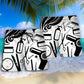 Hairstylist Black And White Art - Beach Short