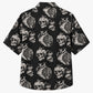 Halloween Hawaiian Shirt- Anatomical Heart Skull Print for Fall