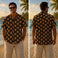 Halloween Hawaiian Shirt- Classic Jack-O-Lantern Print for Fall