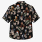 Halloween Hawaiian Shirt- Horror Villains Blossom Print for Fall