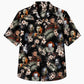 Halloween Hawaiian Shirt- Horror Villains Blossom Print for Fall