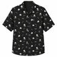 Halloween Hawaiian Shirt- Mini Skull Crossbones Print for Fall