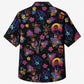 Halloween Hawaiian Shirt- Neon Horror Sunset Print for Autumn