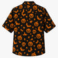 Halloween Hawaiian Shirt- Pumpkin Bat Spider Print for Autumn