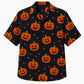 Halloween Hawaiian Shirt- Pumpkin and Stars Print for Autumn