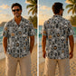 Halloween Hawaiian Shirt- Retro Monster Mash Print for Autumn
