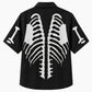 Halloween Hawaiian Shirt- Skeleton Rib Cage Print for Autumn