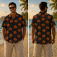 Halloween Hawaiian Shirt - Pumpkin and Stars Print for Autumn
