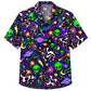 Halloween Hawaiian Shirt- Trippy Alien Space Print for Autumn