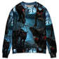 Halloween Black Cat Spooky Art Style – Sweater - Ugly Christmas Sweater
