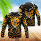 Halloween Dancing Skeleton Dark Style - 3D Hoodie