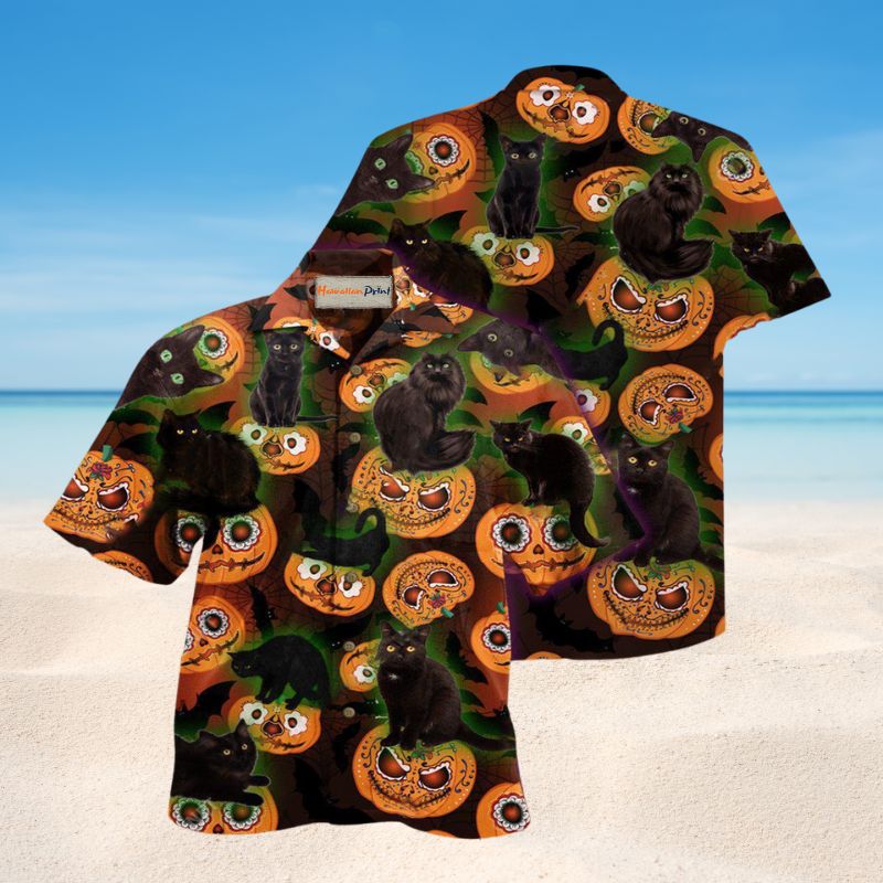 Halloween Is Better With A Cat Edition – Hawaiian Shirt