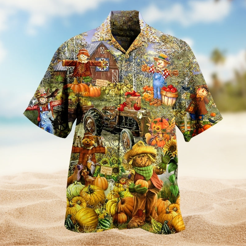 Halloween Pumpkin Smile Limited Edition – Hawaiian Shirt