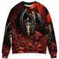 Halloween Skull Dark Night Art Style – Sweater - Ugly Christmas Sweater