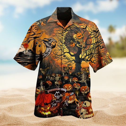 Halloween Skull Darkness Limited - Hawaiian Shirt - HAWS16FNN120821
