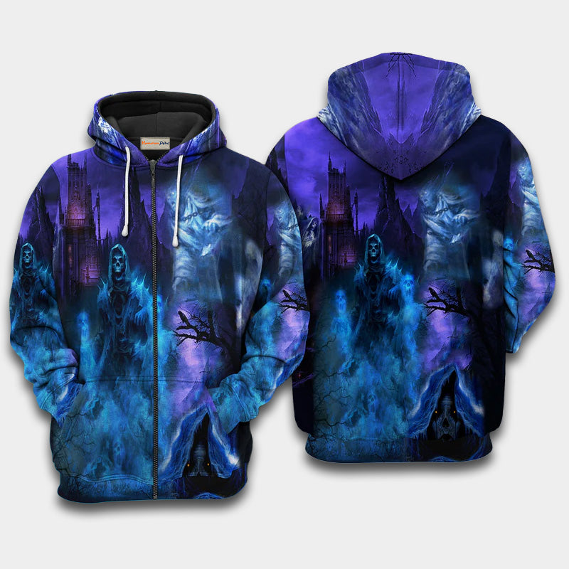 Halloween Spooky Season Quote Art – 3D Hoodie