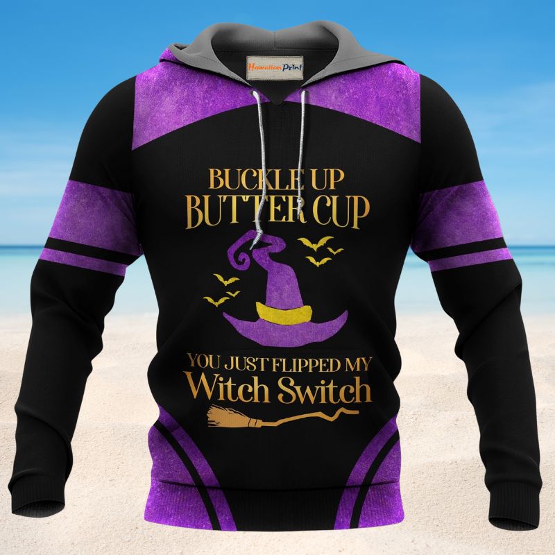 Halloween Witch Hat Switch - 3D Hoodie