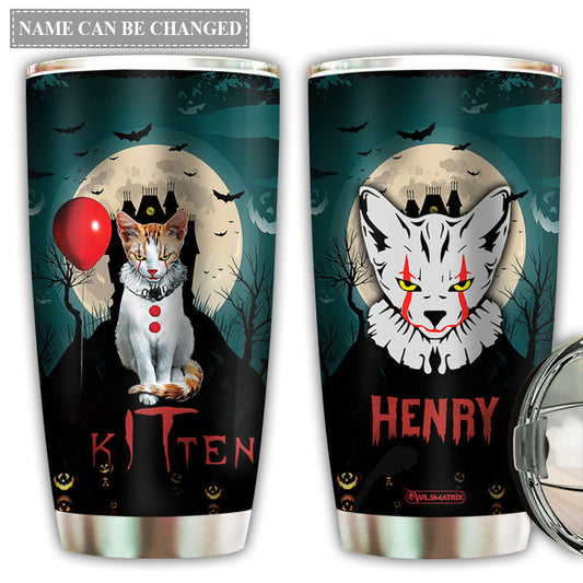Halloween Kitten Cute Kitten Cat Personalized 20 Oz Tumbler