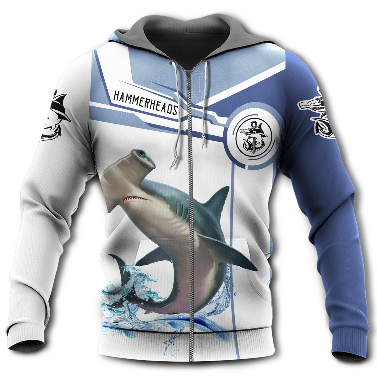 Hammerhead Shark Fishing Team - 3D Hoodie