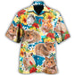 Cute Hamster Flower Love - Hawaiian Shirt