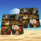 Hamster Cute Flower Love - Beach Short