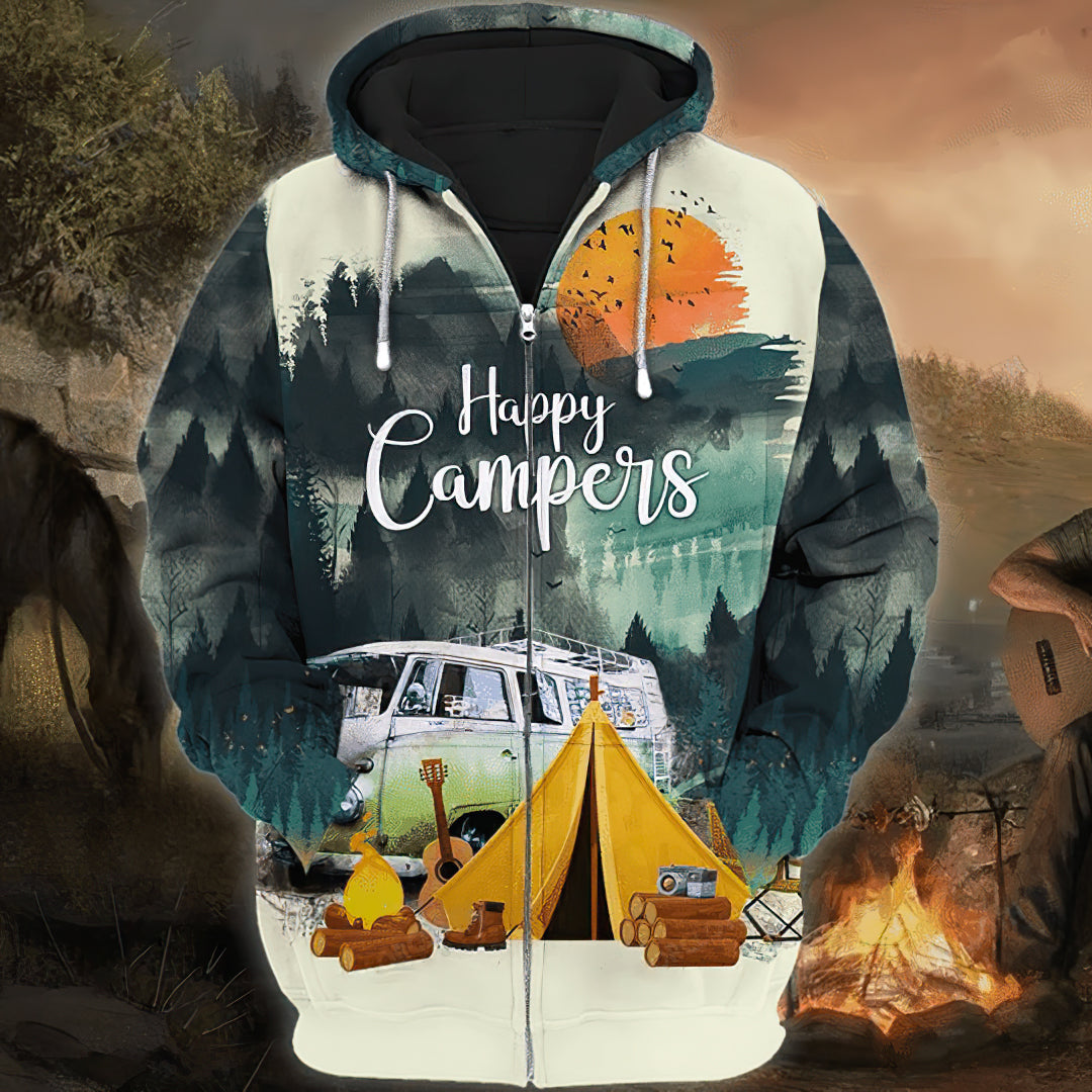 Happy Campers Art – 3D Hoodie