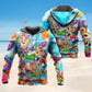 Happy Cows Love Animals Art – 3D Hoodie