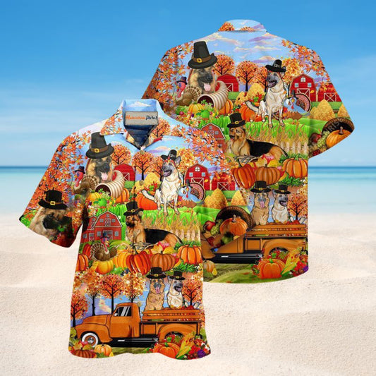 Happy Thanksgiving German Shepherd Edition – Hawaiian Shirt