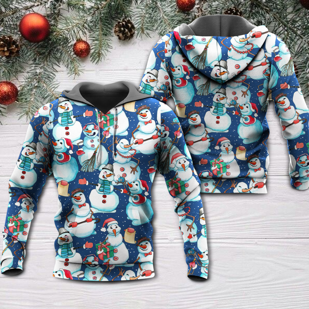 Happy Snowman Christmas - 3D Hoodie