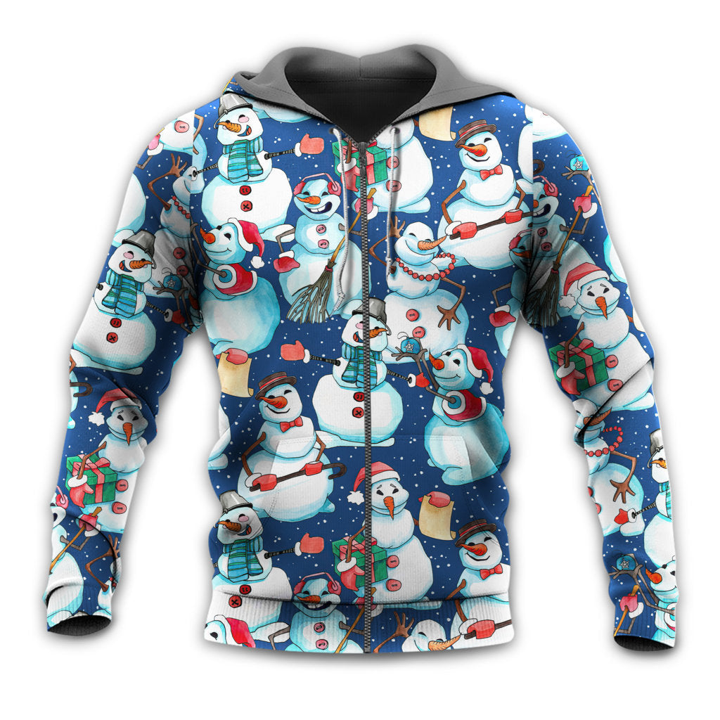 Happy Snowman Christmas - 3D Hoodie