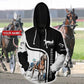 Racing Black And White Custom Art – 3D Hoodie