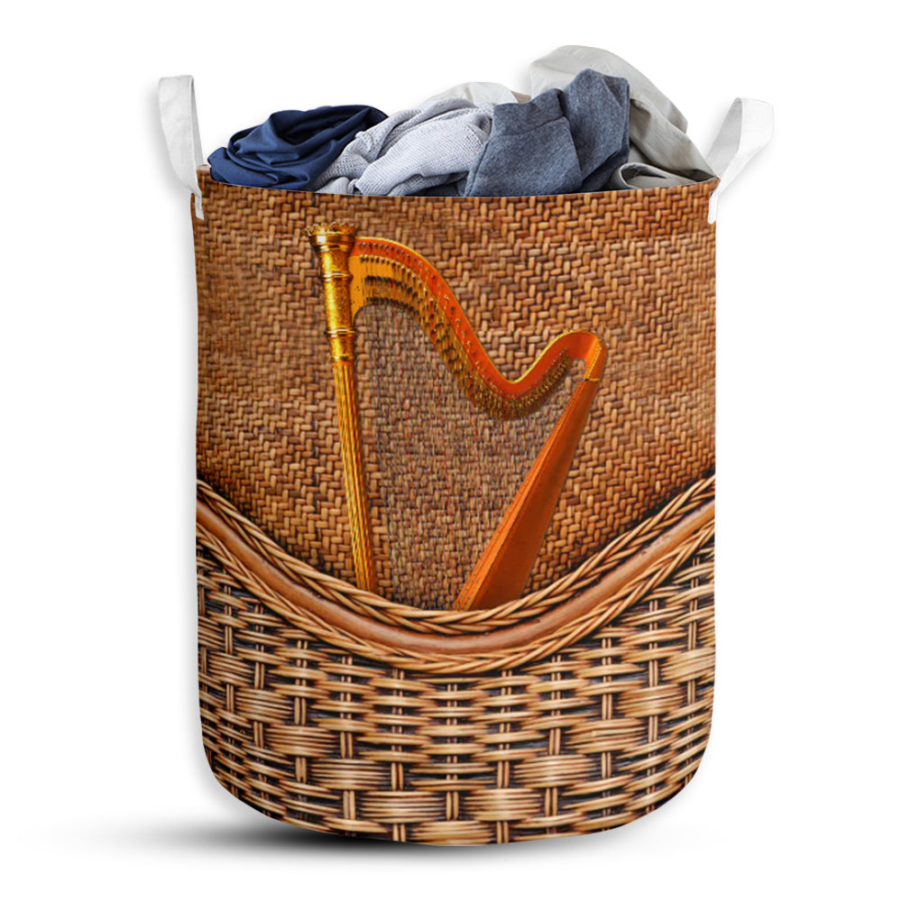 Harp Rattan Teaxture - Laundry Basket - Owls Matrix LTD
