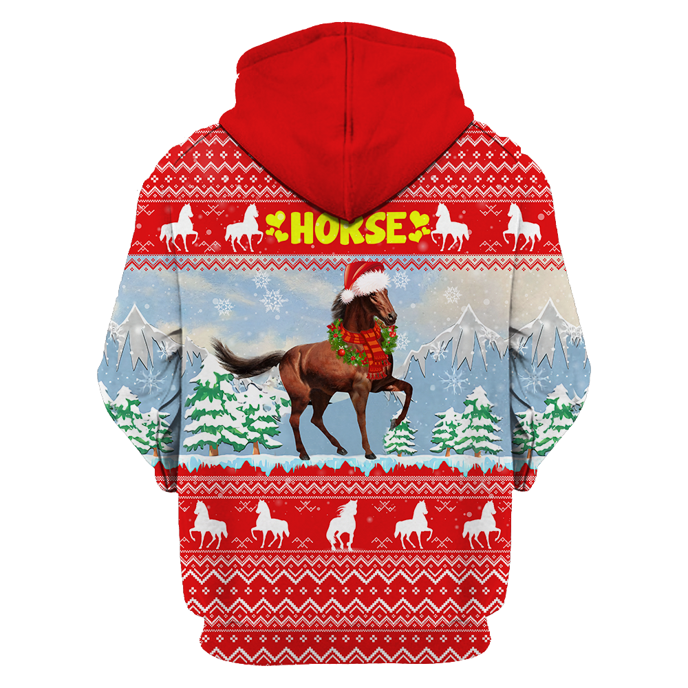 Horse Love 3D Printed Art – 3D Hoodie