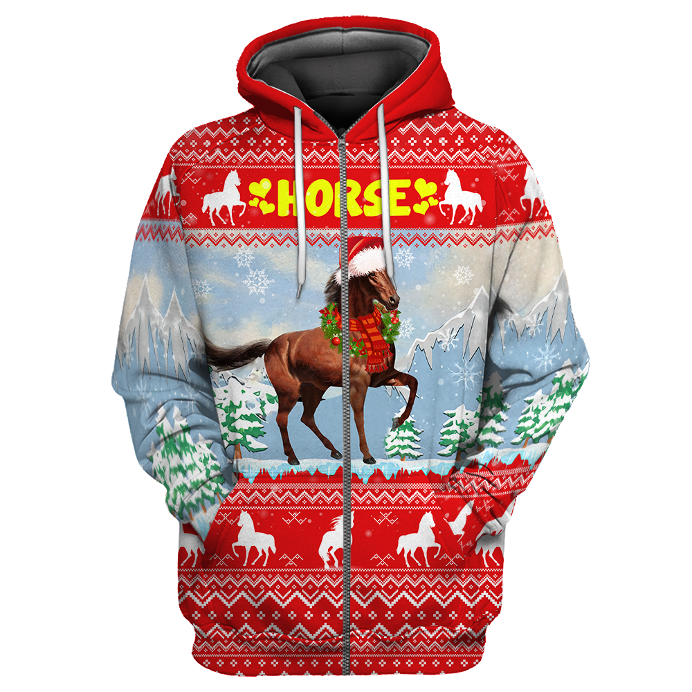 Horse Love 3D Printed Art – 3D Hoodie