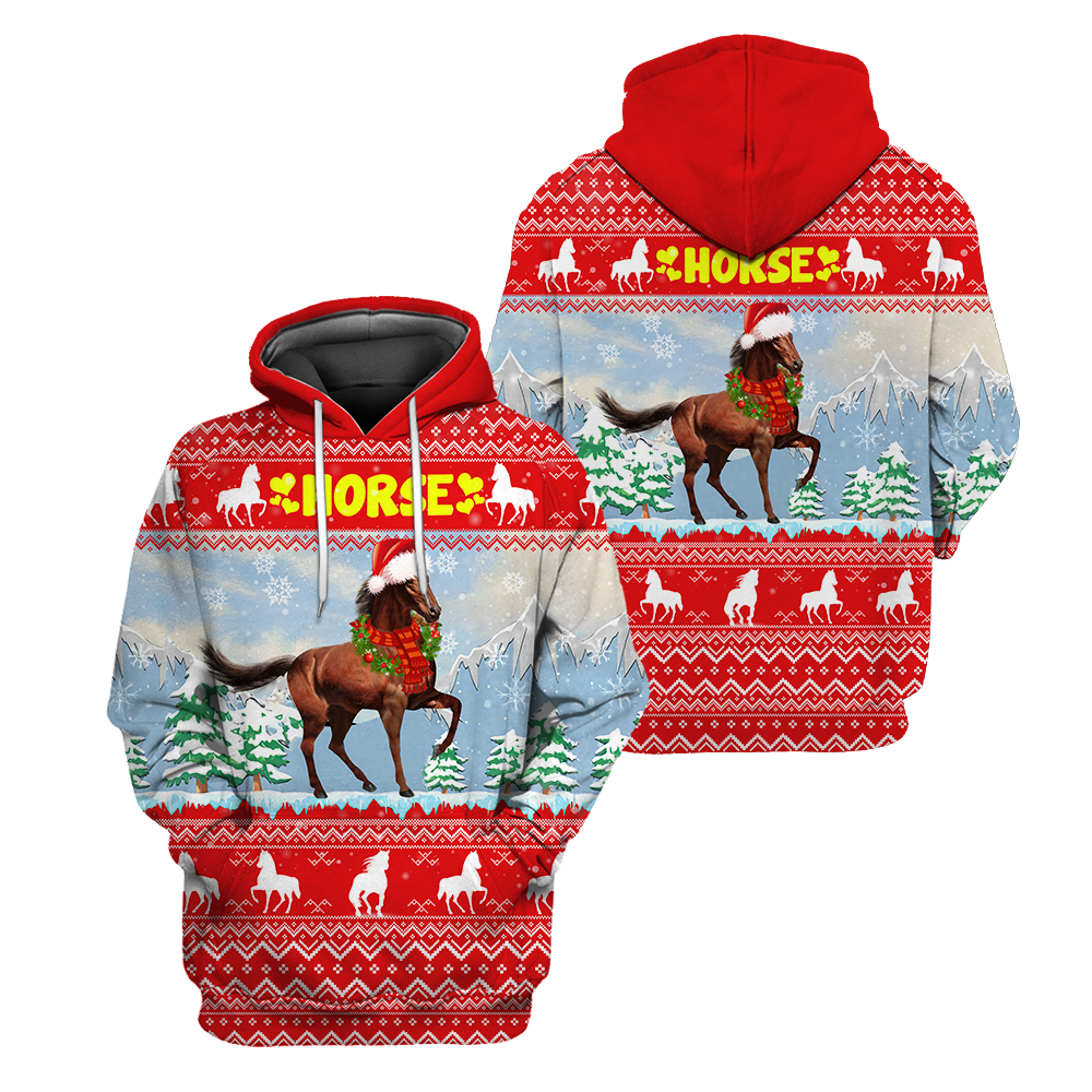 Horse Love 3D Printed Art – 3D Hoodie