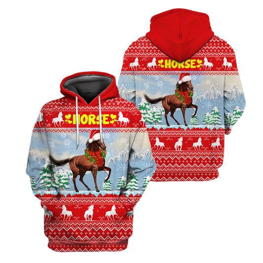 Horse Love 3D Printed Art – 3D Hoodie