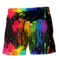 LGBT Pride Heart Skull Rainbow Style – Beach Short