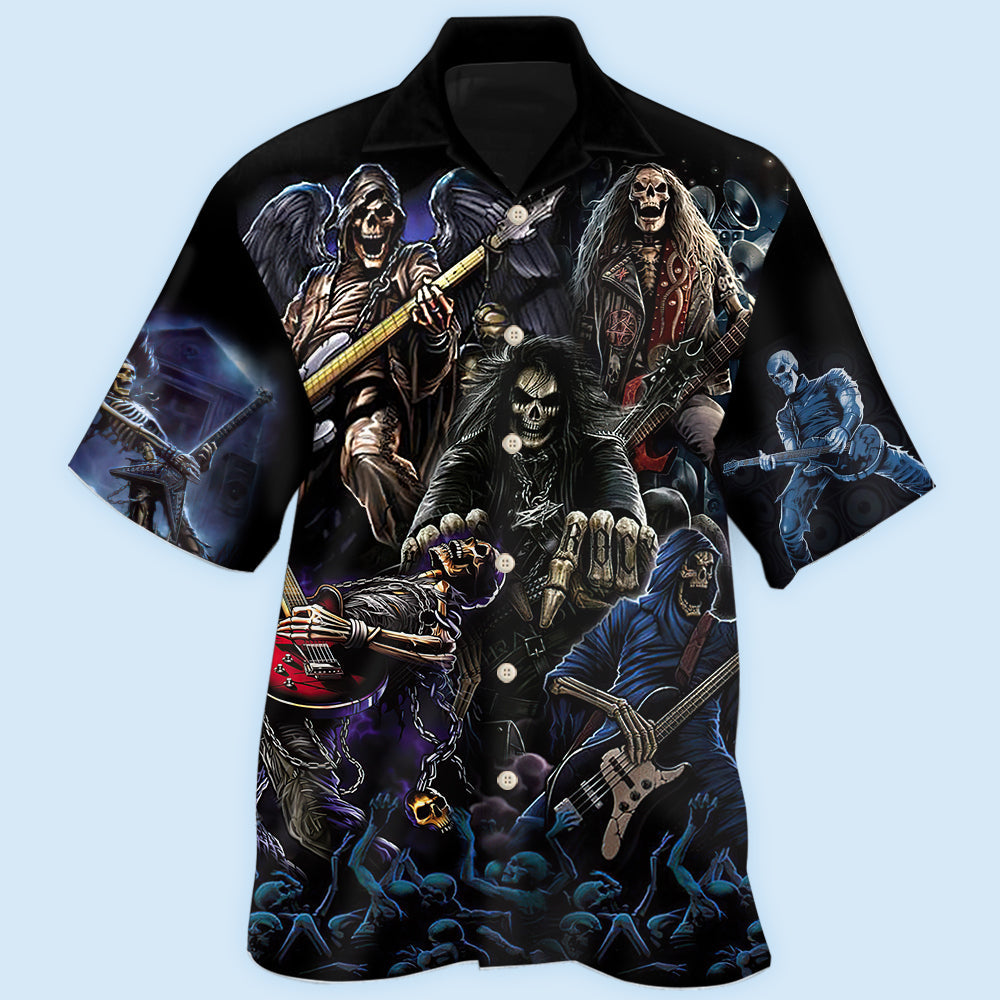 Skull Guitar Artistic Style – Hawaiian Shirt