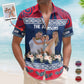 Hibiscus Tropical Aloha Shirt Photo Gift for Family – Custom Photo Hawaiian Shirts