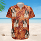 Custom Pet Funny Photo With Tropical Palm Trees - Custom Photo Hawaiian Shirt