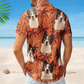 Custom Pet Funny Photo With Tropical Palm Trees - Custom Photo Hawaiian Shirt