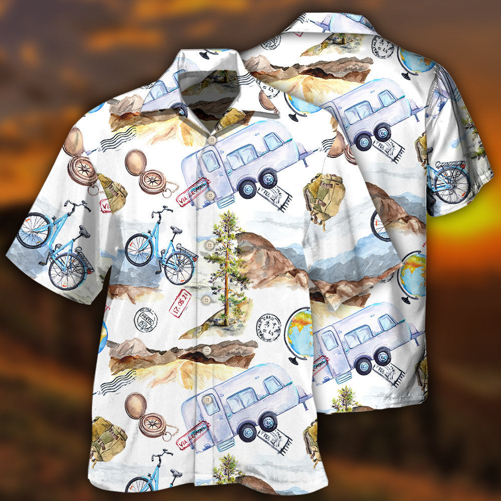Hiking Adventure Artistic Style – Hawaiian Shirt