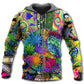 Hippie Alien Frog Mushroom Peace Style - 3D Hoodie