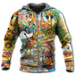 Hippie Animals Happy Together - 3D Hoodie