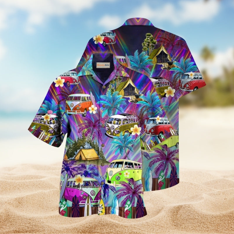 Hippie Bus Go Everywhere Limited Edition – Hawaiian Shirt