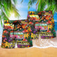 Hippie Bus Color Pattern – Beach Short