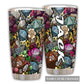 Hippie Twenty-Sided Dice Floral Personalized 20 Oz Tumbler For Hot And Cold Drinks
