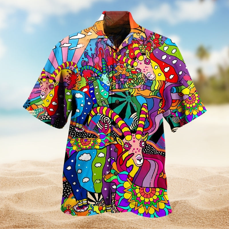 Hippie Deer Peace Life Color Limited Edition 2 – Hawaiian Shirt