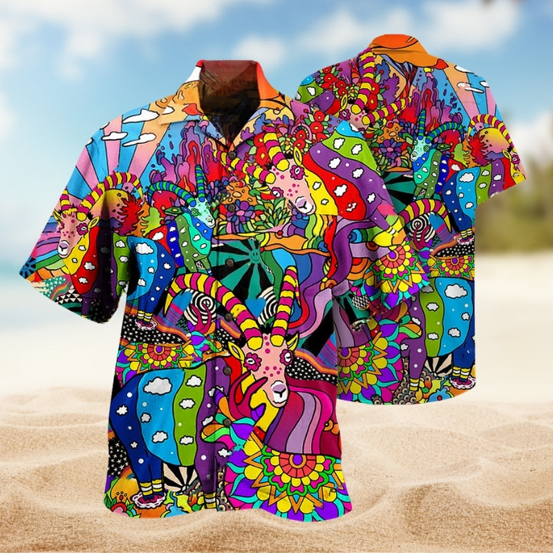 Hippie Deer Peace Life Color Limited Edition 2 – Hawaiian Shirt