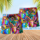 Hippie Deer Peace Art – Beach Short